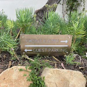 Solar-Powered Custom Directional Arrow Sign for Private Properties