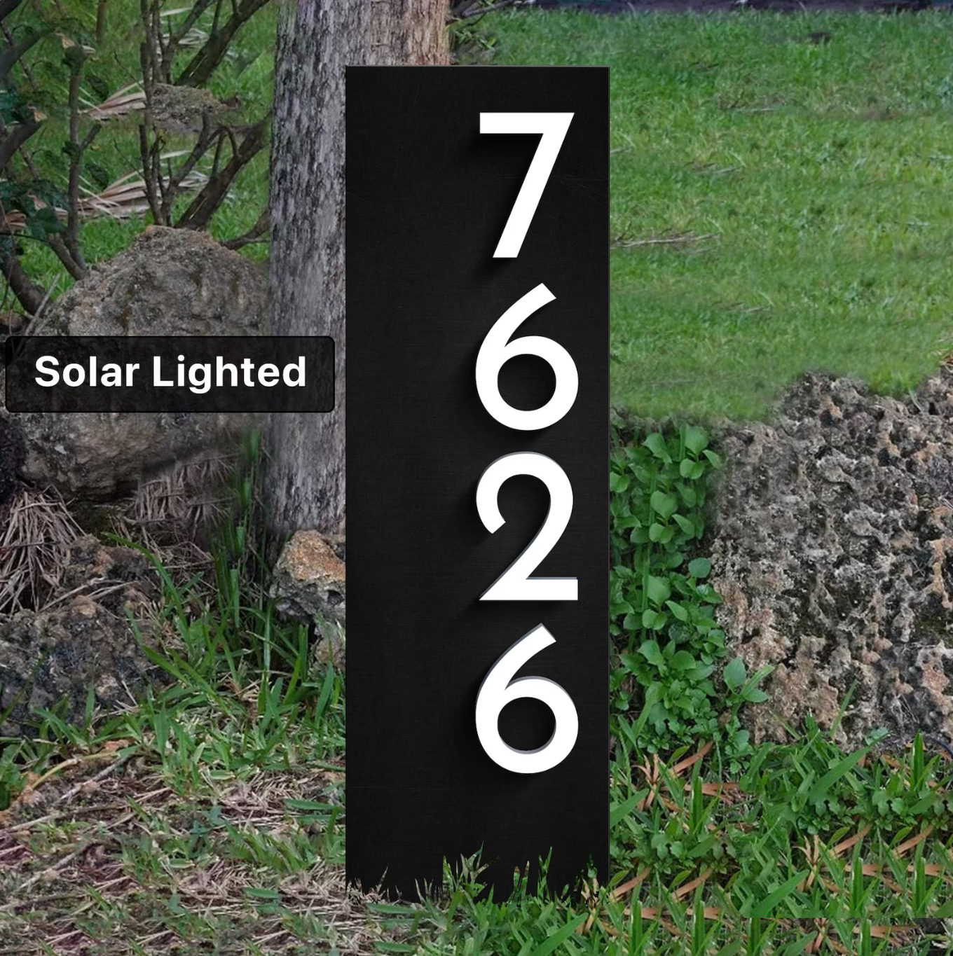 Solar Lighted Driveway House Numbers