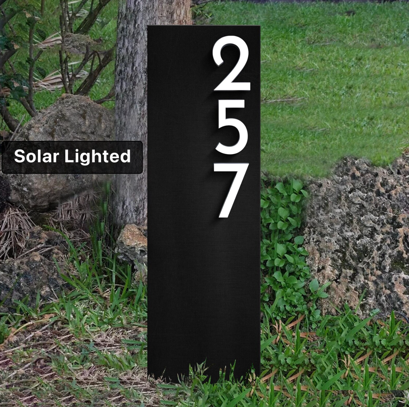 Solar Lighted Driveway House Numbers