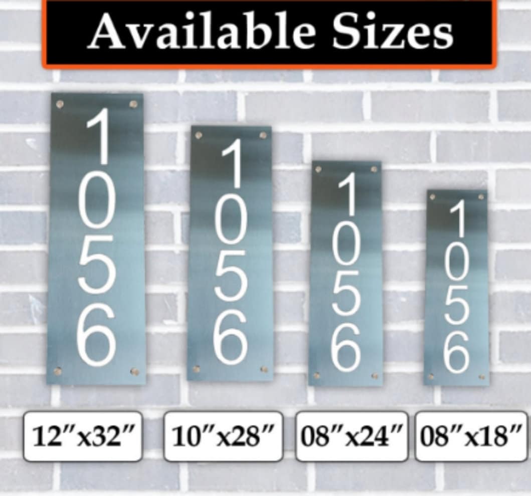 Solar Lighted House Numbers: Modern LED Address Sign