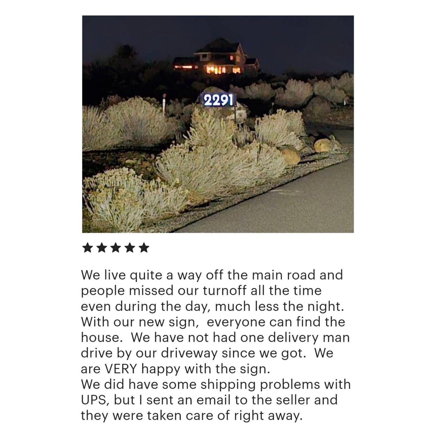 Solar Lighted Driveway Address Sign | 15x32 LED House Numbers on Stakes | Weatherproof Yard & Airbnb Marker
