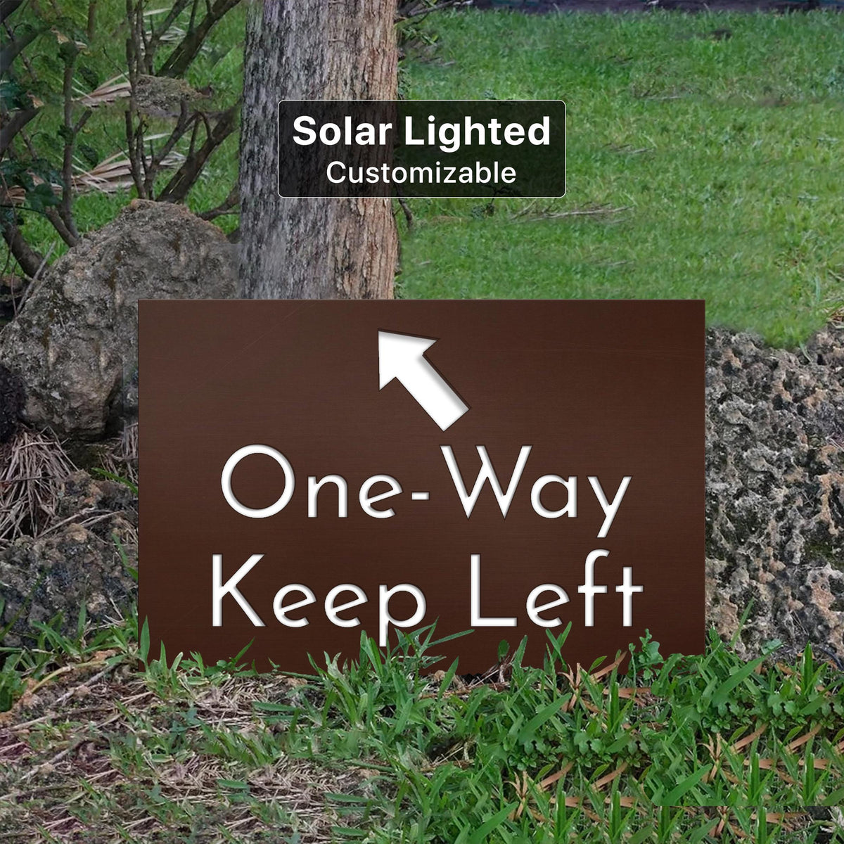 Custom Business Logo Sign | Backlit LED Outdoor Sign | Solar or Electric | Commercial Acrylic Signage