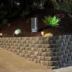 Solar Lighted Address Numbers, Modern LED House Sign, Custom Address Plaque