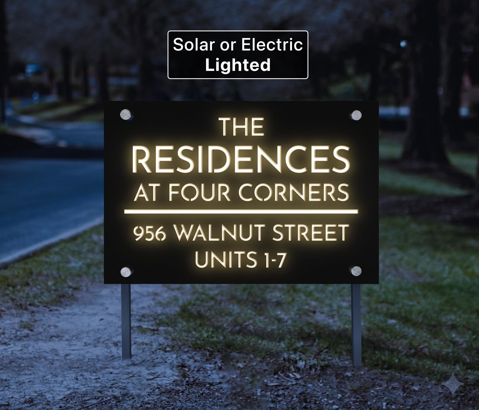 Custom Business Sign – Back-Lit Logo Sign