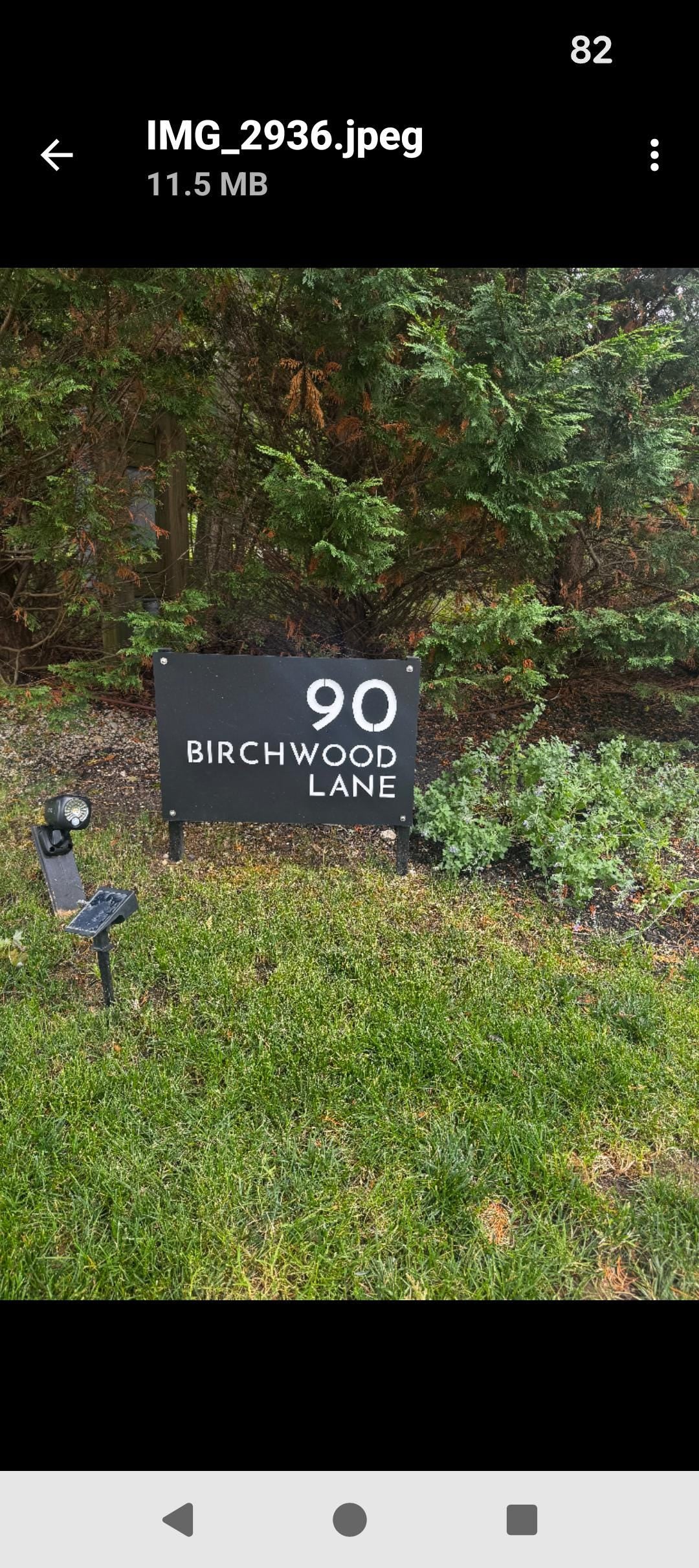 Custom Solar Address Sign with Stakes | Modern LED House Numbers | Weatherproof Yard Sign — Made in USA