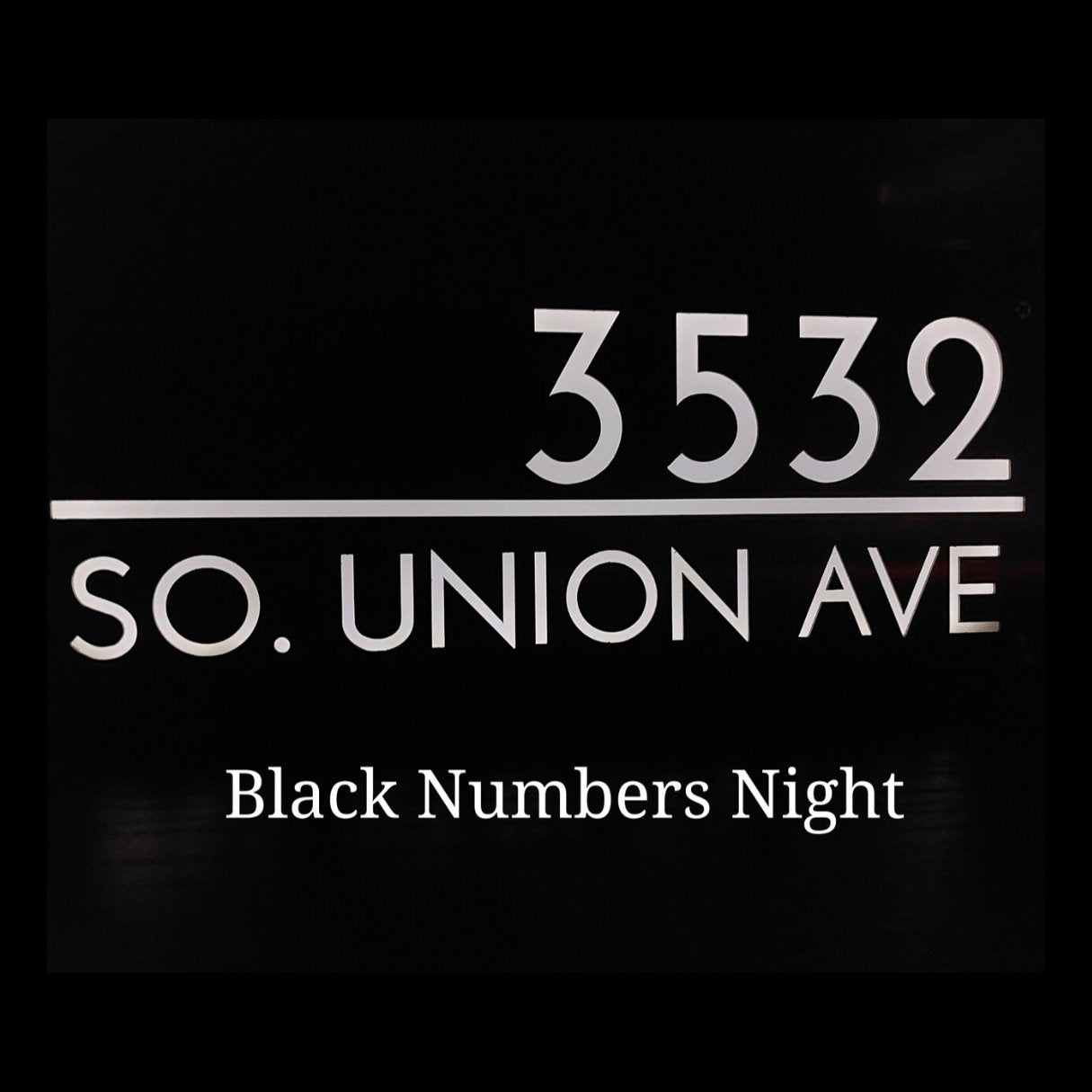 Modern Vertical Lighted House Numbers Sign, Solar-Powered