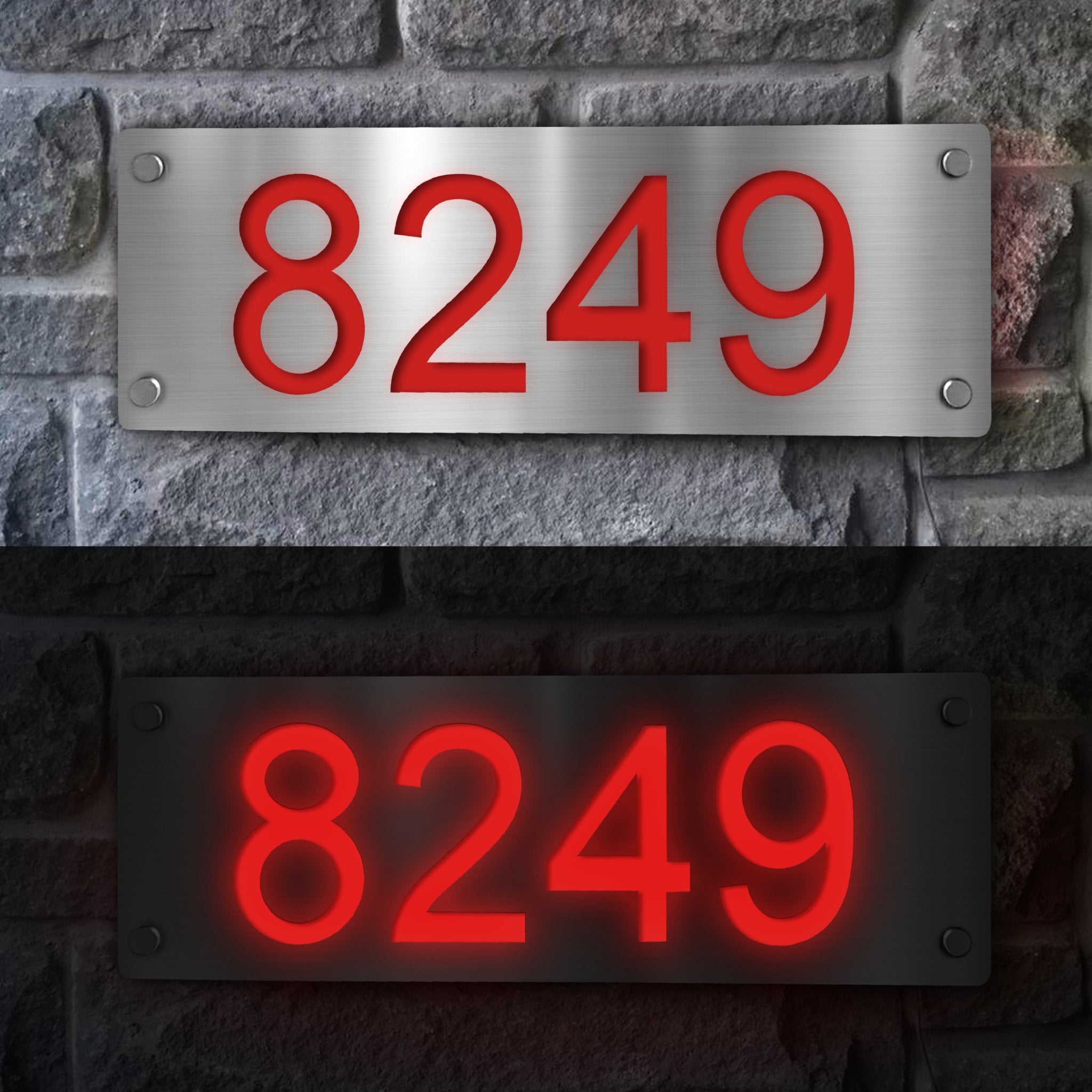 Lighted Address Plaques For House | Shelly Lighting